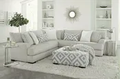 Albany 938 Tweed Silver Sectional