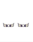 Bordelle Nara Bondage Garters / Deep Purple