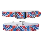 Americana Tie Dye Dog Collar