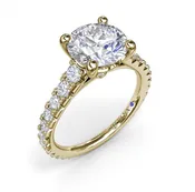 14K Yellow Gold Engagement Ring