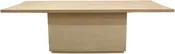 108" Natural Solid Wood Pedestal Base Dining Table