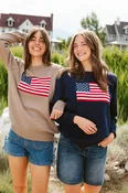 American Flag Crewneck