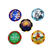 5-Pack "Poker Chip" Mystery Ball Markers