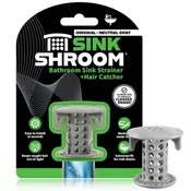 SinkShroom® (Gray) The Hair Catcher That Prevents Clogged Bathroom Sink Drains