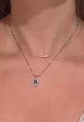 Colorful Silver Hamsa Necklace