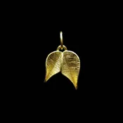 Double Leaves Charm in 22k — Judith Kinghorn Design