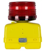 Airport Flashing Light 630 Red, 360 Degree Lens & 3-Way Switch, No Batteries (6V)