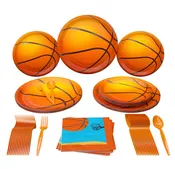 Basketball Party Supplies Packs (100 Pieces for 16 Guests)