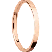 14K Rose Gold with Hammer Finish