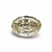 2.04ct Natural Champagne C5/VS2 Geo Oval Step Cut Diamond