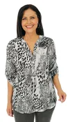 Impulse California Women's Animal Print Blouse
