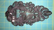 Black Ribbon Lace Applique