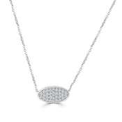 Oval Diamond Necklace