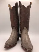 Polished Stingray Brown Ladies Boots