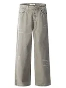 Washed Wide-Leg Casual Pants for Men