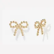 Beaded Bow Earrings