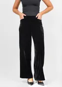 32" Wide Chiara Velvet Pant - Black