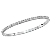 10kW Gold Hinged Diamond Bangle Bracelet