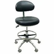 Ergonomic Medical or Dental Operator Chair with Concave Backrest and Footrest
