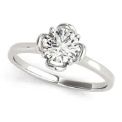 0.33 CT Round Diamond Solitaire Engagement Ring