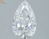 1.67 Carat F-VS1 Pear Lab Diamond