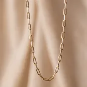 18k Gold Filled Petite Paperclip Chain