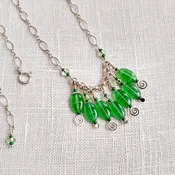 Jungle Green - Seven Drop Necklace