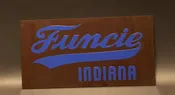 Sign – Funcie (Brown & Blue)