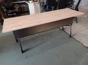 72" Flip top training table black base