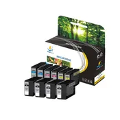 Compatible 10 Combo Pack Canon CLI 221 High Yield Ink Cartridge