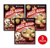 Instant SPICY Miso Soup 3 Pack Tofu - 3 bags