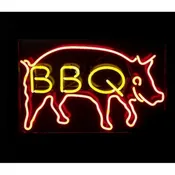 BBQ Pig Neon Neon Sign Light