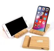 Bamboo Dual Slot Phone Stand