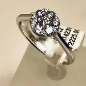 Robert Lance Jewelers & MERITZ-Diamond Cluster Engagement Ring