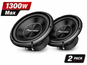 2x Pioneer TS-A250D4 10" DVC Car Subs 400W RMS 4 Ohm 1300W Max