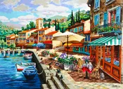 A Coffee Shop by the Pier