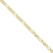 14K Gold 2.0mm Figaro Chain