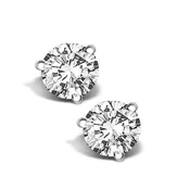 1.00ctw Diamond Studs in Martini Setting