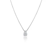 1.00 Carat Pear Lab Grown Diamond Solitaire Pendant