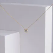 Cat diamond necklace
