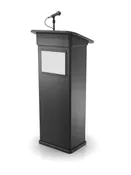 Speakers Podium with integrated Microphone — Dayton Media Technologies  |  Your source for sales, service and installation  |  Call us anytime 937.836.8700