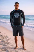 Banana Boat Men’s UPF 50+ Long Sleeve  Rash Guard