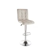 Tufted Cream Bar Stool