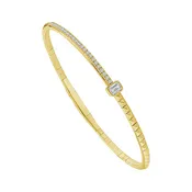 Asymmetrical Spiked Diamond Bracelet