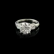 14K White Gold Diamond Ring — Trésor