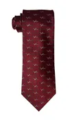 B-52 Stratofortress bomber airplane silk tie in burgundy