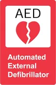 Automated External Defibrillator - Sticker