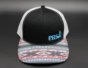 Cap – Outdoor Modern Trucker Tri-color Black, Light Grey, & Aqua