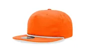 5 Panel High Profile Relaxed Cotton Blend Rope Hat