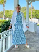AQUA DIAMONDS KEYHOLE MAXI
